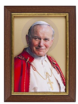 Święty Jan Paweł II - Ikona żywiczna w ramce - [] - In Gloria