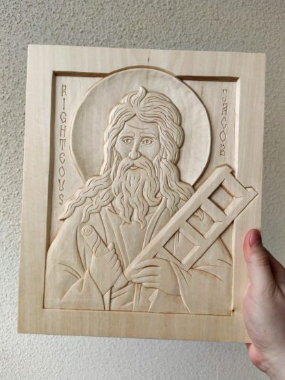 Patriarcha Jakub | Ręcznie Rzeźbiona Ikona - [] - In Gloria