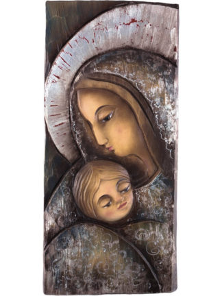 Madonna z Dzieckiem Jezusem - Srebrna Ikona - [] - In Gloria