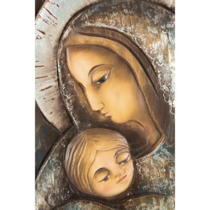 Madonna z Dzieckiem Jezusem - Srebrna Ikona - [] - In Gloria