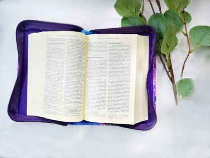 Okładka, etui na Pismo Święte, Biblię | BIBLIA Z PAPUGĄ | turkus zamek - [] - In Gloria