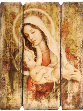 Ikona Madonna z Dzieciątkiem (trójdzielna) 18x23 cm - [] - In Gloria