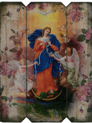 Ikona Matka Boża Rozwiązująca Węzły (trójdzielna) 25 x 32 cm - [] - In Gloria