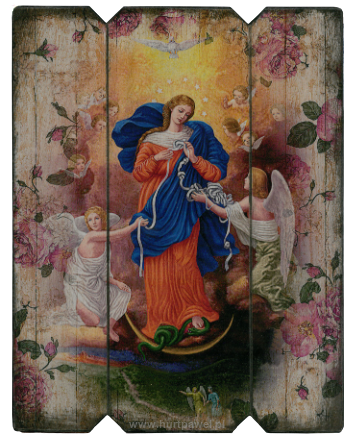 Ikona Matka Boża Rozwiązująca Węzły (trójdzielna) 25 x 32 cm - [] - In Gloria
