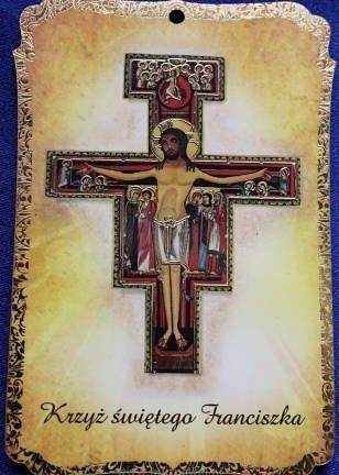 Obrazek na desce - Krzyż Św. Franciszka - [] - In Gloria