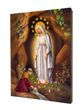 Ikona religijna Matka Boża z Lourdes - [] - In Gloria