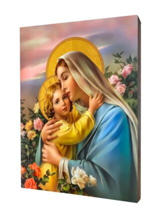 Ikona z pięknym wizerunkiem Matki Bożej - [] - In Gloria