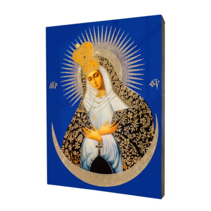 Matka Boska Ostrobramska - obraz religijny na desce lipowej - [] - In Gloria
