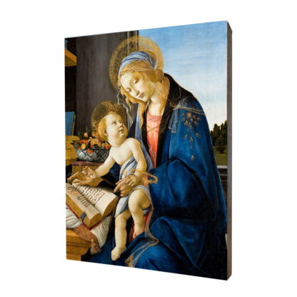 Matka Boża z Dzieciątkiem - obraz religijny na desce lipowej - [] - In Gloria