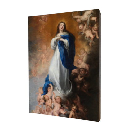 Matka Boża Niepokalana - obraz religijny na desce lipowej - [] - In Gloria