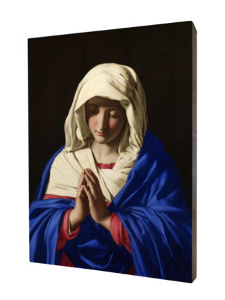 Matka Boża - obraz religijny na desce lipowej - [] - In Gloria