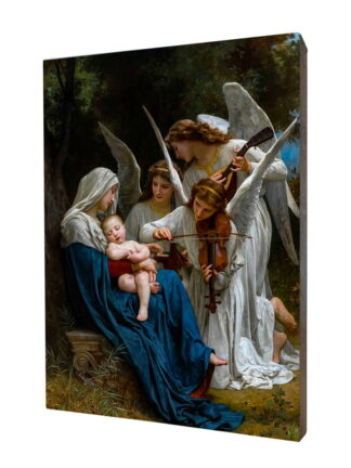 Śpiew Aniołów - obraz religijny na desce lipowej - [] - In Gloria