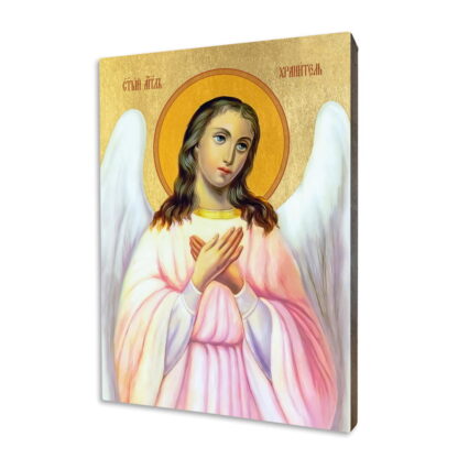 Ikona z Aniołem Stróżem - upominek religijny dla dziecka - [] - In Gloria