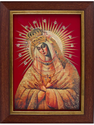 Matka Boża Ostrobramska – Ikona żywiczna w ramce - In Gloria