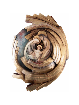 Święta Rodzina – Serce i Dom – Wir – Spirala (model 5) – Złoty liść - In Gloria