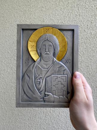 Święty Jan Paweł II | Ręcznie Rzeźbiona Ikona - In Gloria