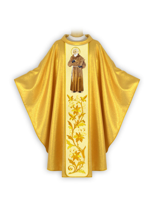 Ornat z wizerunkiem haftowanym “Św. Ojciec Pio” - In Gloria