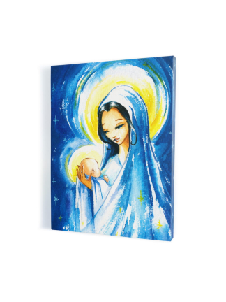 Matka Boża z Dzieciątkiem – obraz na płótnie canvas - In Gloria